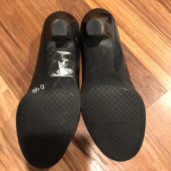 Naturalized black heels with contrast stitching 7M - Picture 3 of 4